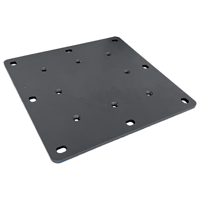 Platine aluminium pour portail 250x250