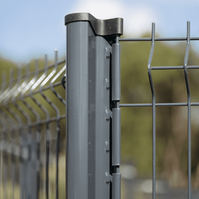 Poteau à encoches grillage rigide Ritmo