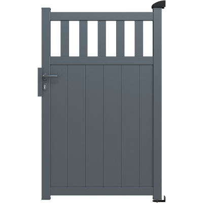 Portillon extérieur Tivoli gris anthracite